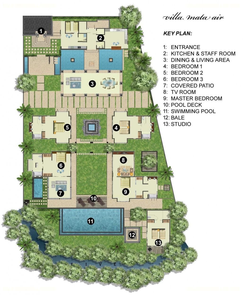 Villa Mata Air Floor Plan